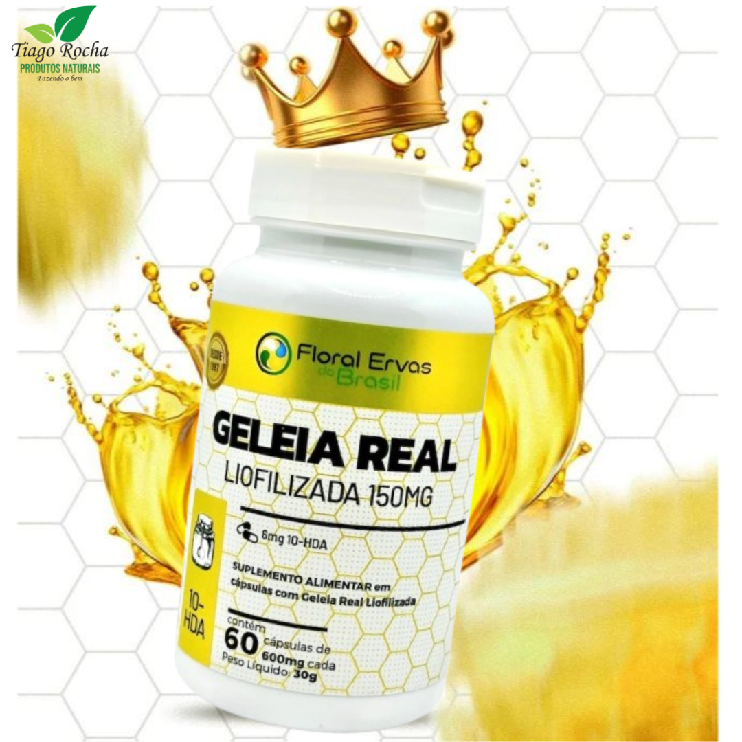 Geléia Real liofilizada 60 cápsulas FE