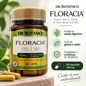 Floracia 700mg  60 cáps. – Fibras para o Intestino