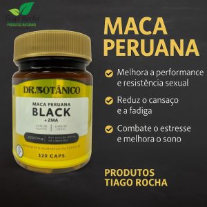 Maca Peruana Black 120 cápsulas c/ZMA DB