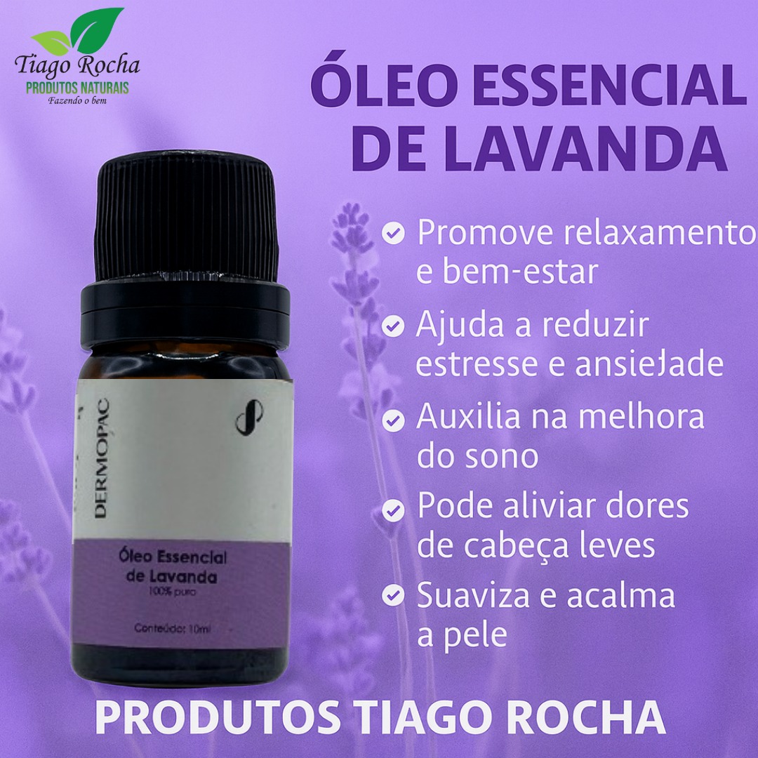 Óleo essencial Lavanda Ansiedade e Insônia