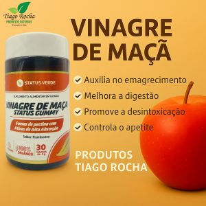 30 gomas Vinagre de Maça orgânico