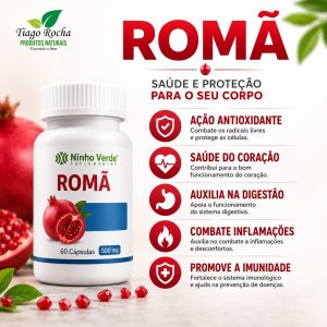 Anti envelhecimento Romã 60 cápsulas