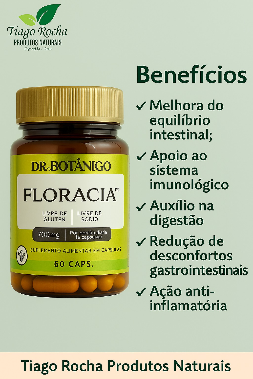 Floracia Fibra Sinergética 700mg Intestinal Dr