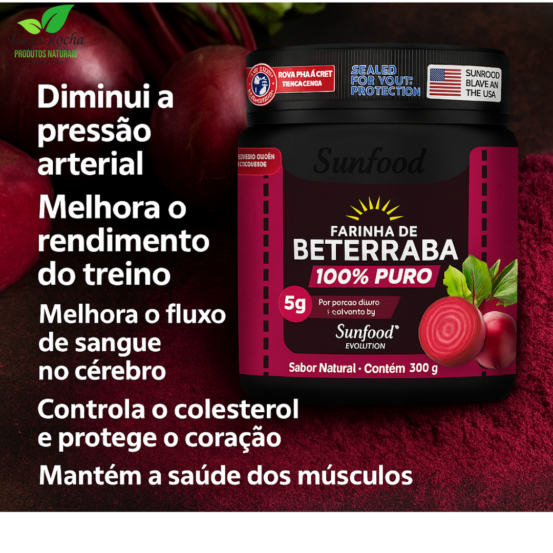Farinha de Beterraba 300g 100% pura