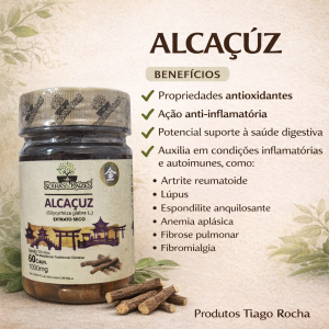 Alcaçuz doenças autoimunes 60 cápsulas