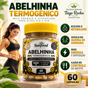 Abelhinha Composto Termogênico 1500mg 60 Cáps