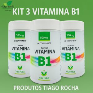 Kit3 Vitamina dos nervos B1 Tiamina