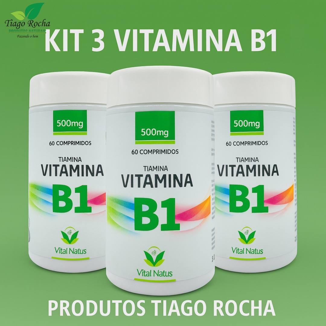 Kit3 Vitamina dos nervos B1 Tiamina