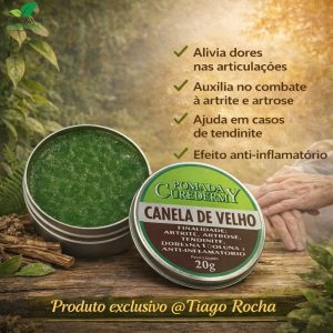 Pomada Anti inflamatória Canela de Velho