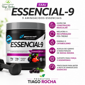 9 aminoácidos essenciais 225g guaraná