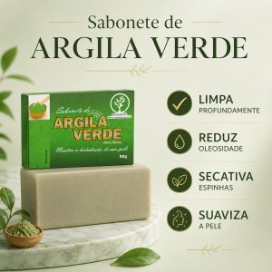 Sabonete argila verde 90g