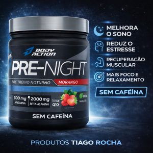Energia para treinos noturnos Fornece disposição e rendimento mesmo no período da noite. • Melhora o foco mental Auxilia na concentração durante o treino (Mental Focus). • Aumenta a resistência física Ideal para treinos intensos e de maior duração. • Reduz fadiga muscular Ajuda a retardar o cansaço. • Melhora o desempenho Mais força, explosão e performance