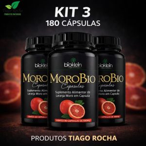 kit3 MoroBio Laranja Moro 180 Cápsulas emagrecedor