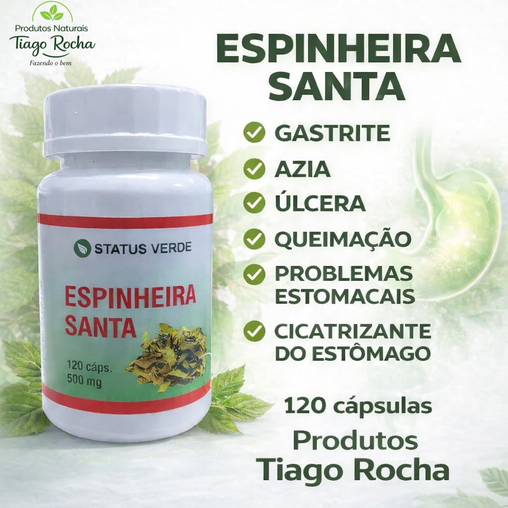 Espinheira Santa 120 cápsulas para Estômago