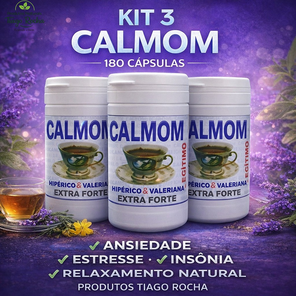 Kit3 Potes Calmante Calmon Extra Forte