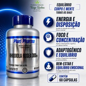 Rhodiola Rosea 60 cápsulas 300mg