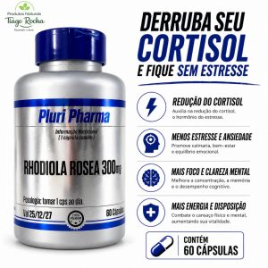 Rhodiola Rosea 60 cápsulas 300mg