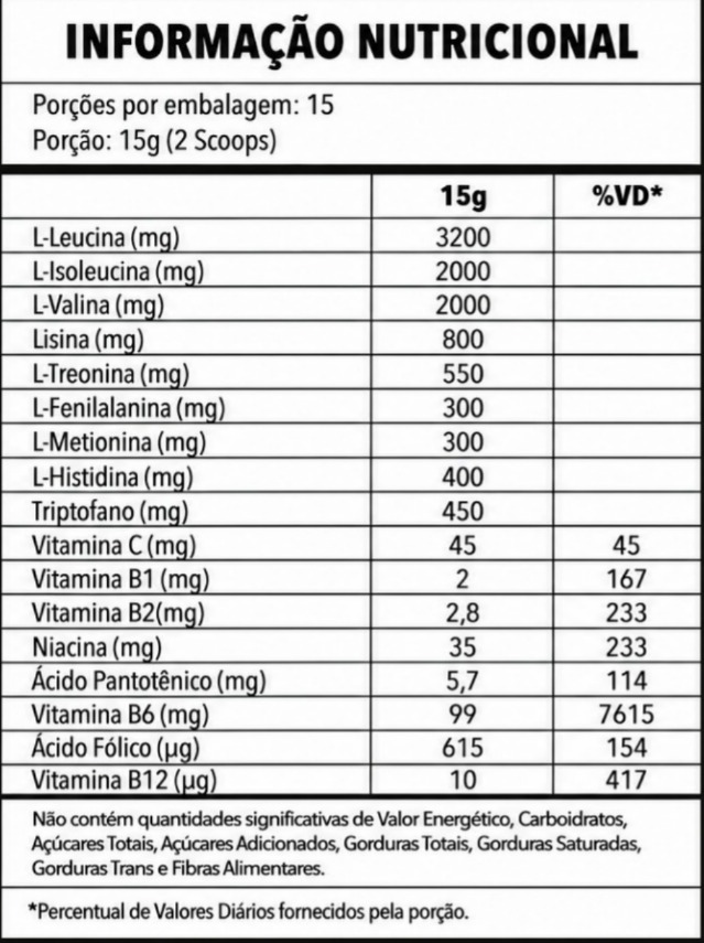 9 Aminoácidos Essenciais 225g Guaraná com Açaí - EAAS-9 - Imagem 2