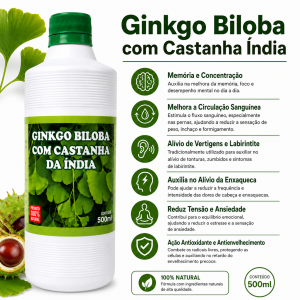 Ginkgo Biloba e Castanha da Índia 500 ml