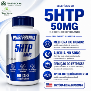 5HTP 50mg Hidroxitriptofano 60 Caps