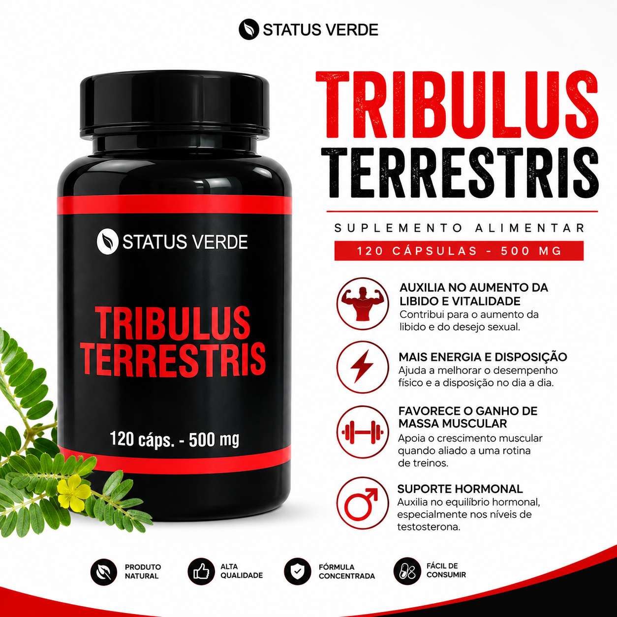 Tribulus Terrestris -120 Cáps