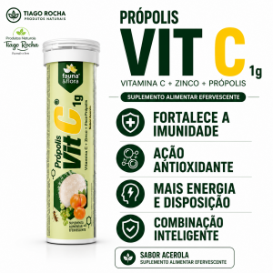 Vitamina C Zinco Própolis Pastilha Efervescente