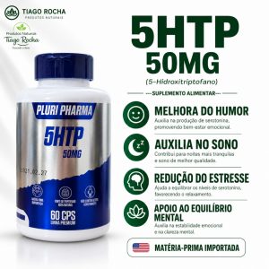 5HTP 50mg Hidroxitriptofano 60 Caps
