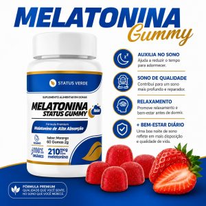 Melatonina de Alta Absorção - 210mcg 60 gomas