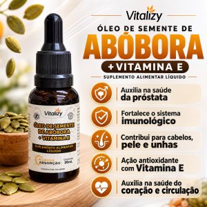 Óleo de Semente de Abóbora + Vitamina E 30ml