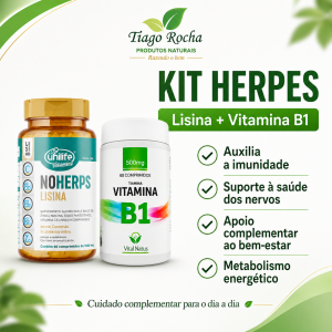 Kit Herpes B1 e Lisina 500mg