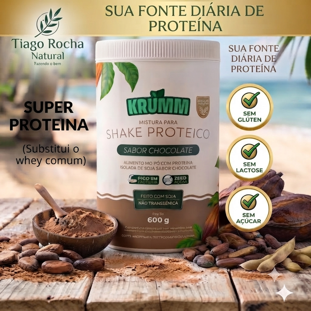 Shake (Whey) Proteico Vegetal chocolate 600g