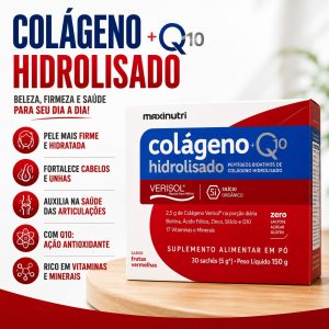 Colágeno Hidrolisado Verisol 150g com 30 saches - Sabor Frutas Vermelhas