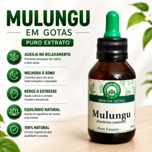 Extrato de Mulungu 60ml anti stress