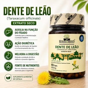 Dente de Leão 60 Cápsulas 800mg