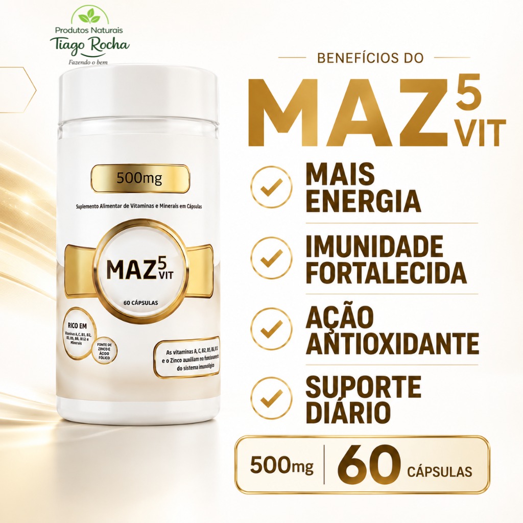 Multivitamínico MAZ 5 VIT 500 mg 60 cáps.