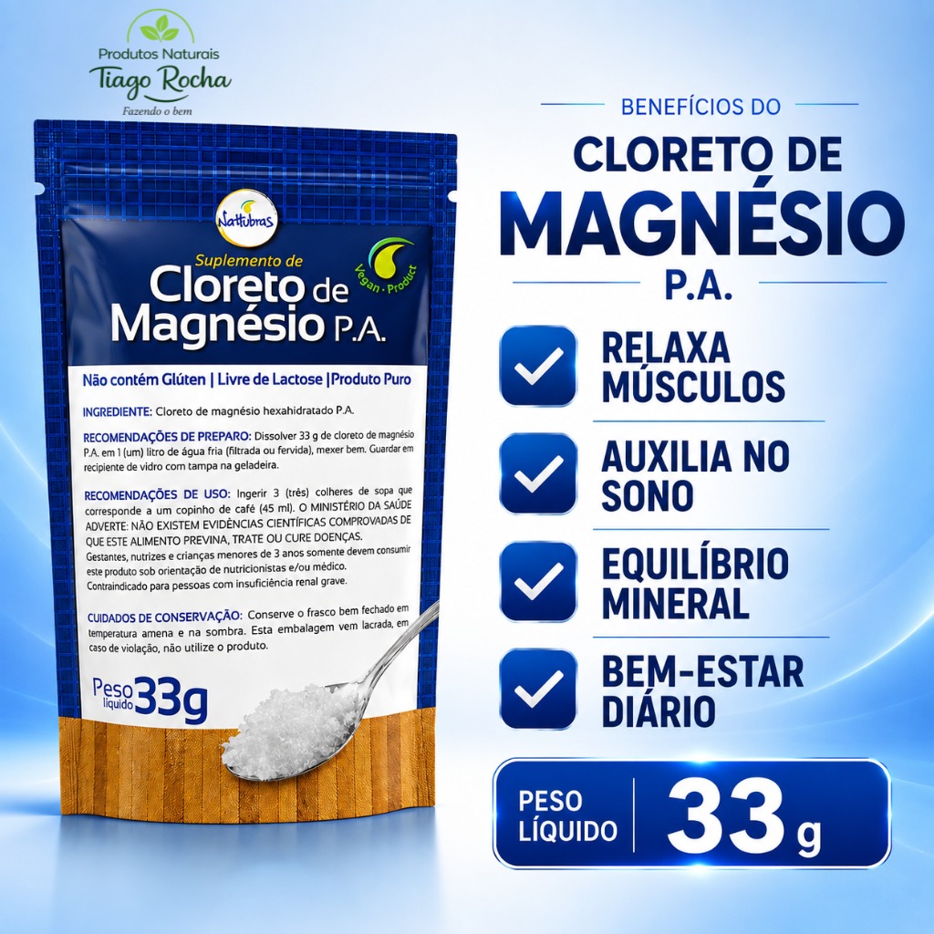 Cloreto de Magnésio P.A. em pó 33 g