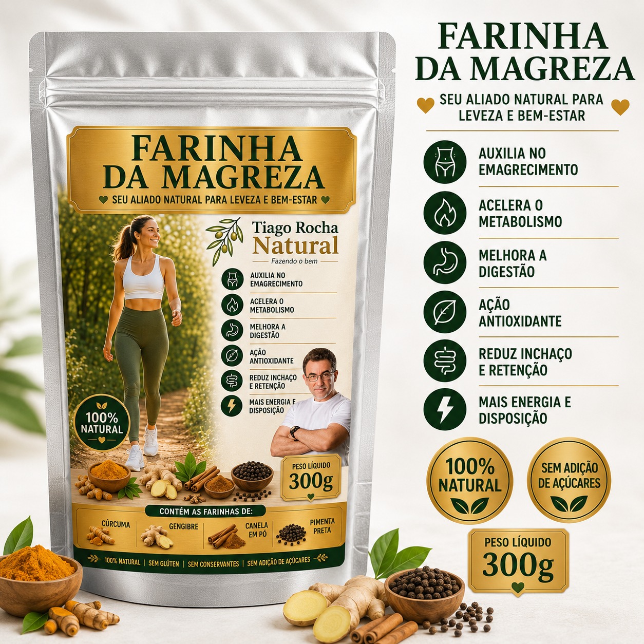 Farinha da Magreza Tiago Rocha – 300g