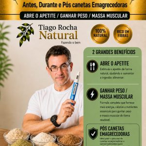 Farinha Antes, Durante e Pós Canetas Emagrecedoras – Tiago Rocha 500g