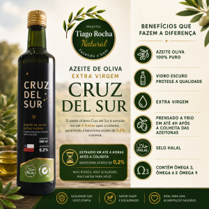 azeite de oliva 500ml importado chileno