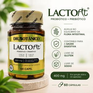 Lactofit - Probiótico + Prebiótico 400mg 60 cáps.