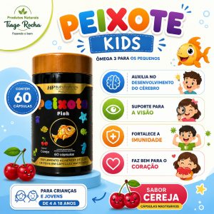 Ômega 3 Infantil Peixote 800mg 60 Cápsulas Mastigáveis