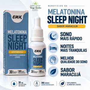 Melatonina Sleep Night  – Sabor Maracujá 30 ml