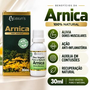 Óleo Vegetal de Arnica 100% Natural – 30 ml