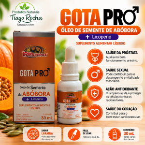 GotaPro Óleo Semente Abóbora Licopeno Saúde Masculina 30ml