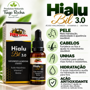 Hialu Ácido Hialurônico Vit C Biotina Pele Cabelos Unhas