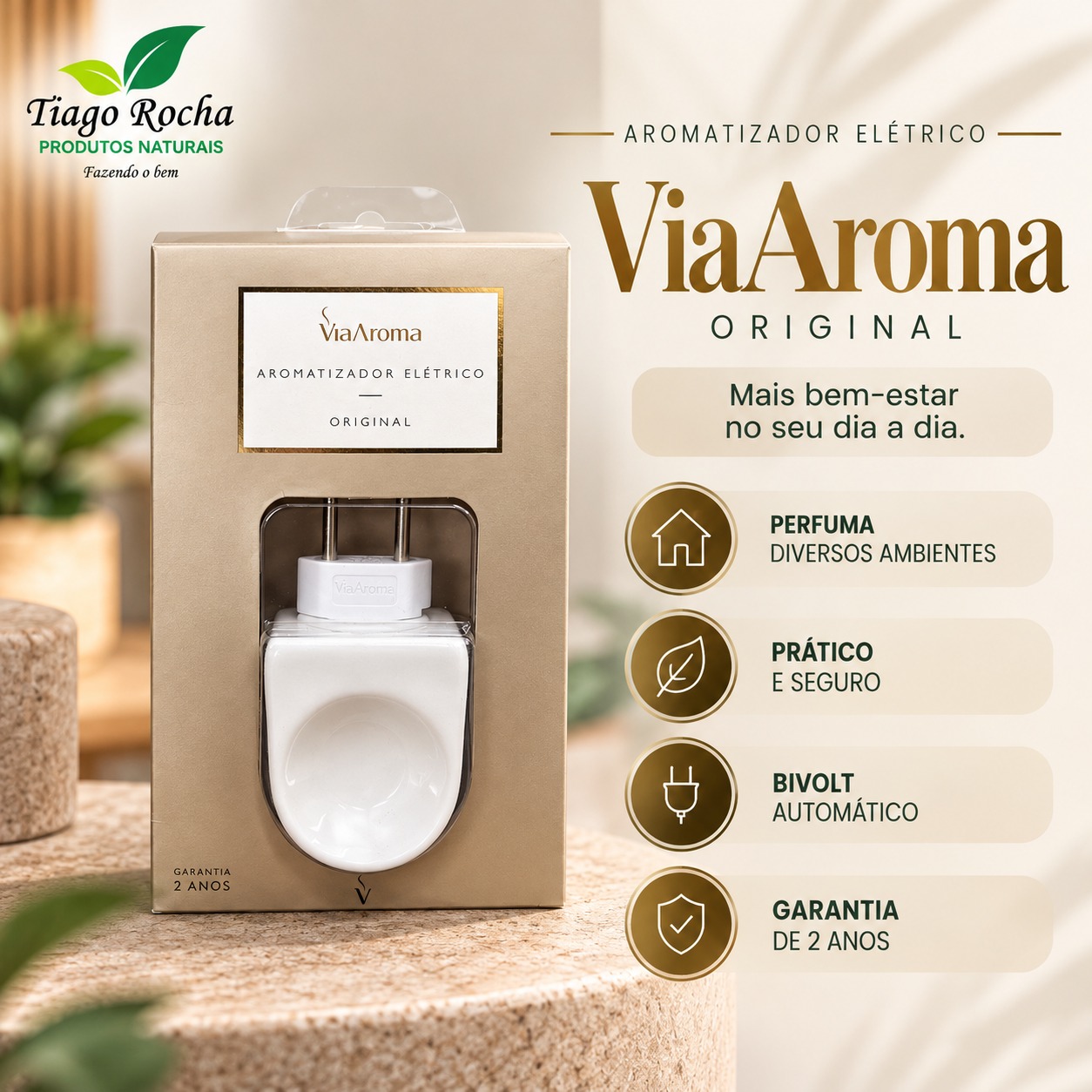 Aromatizador Elétrico Via Aroma Original