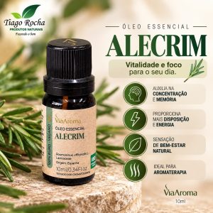Óleo Essencial de Alecrim – Memória, Concentração, Energia e Bem-Estar 10ml