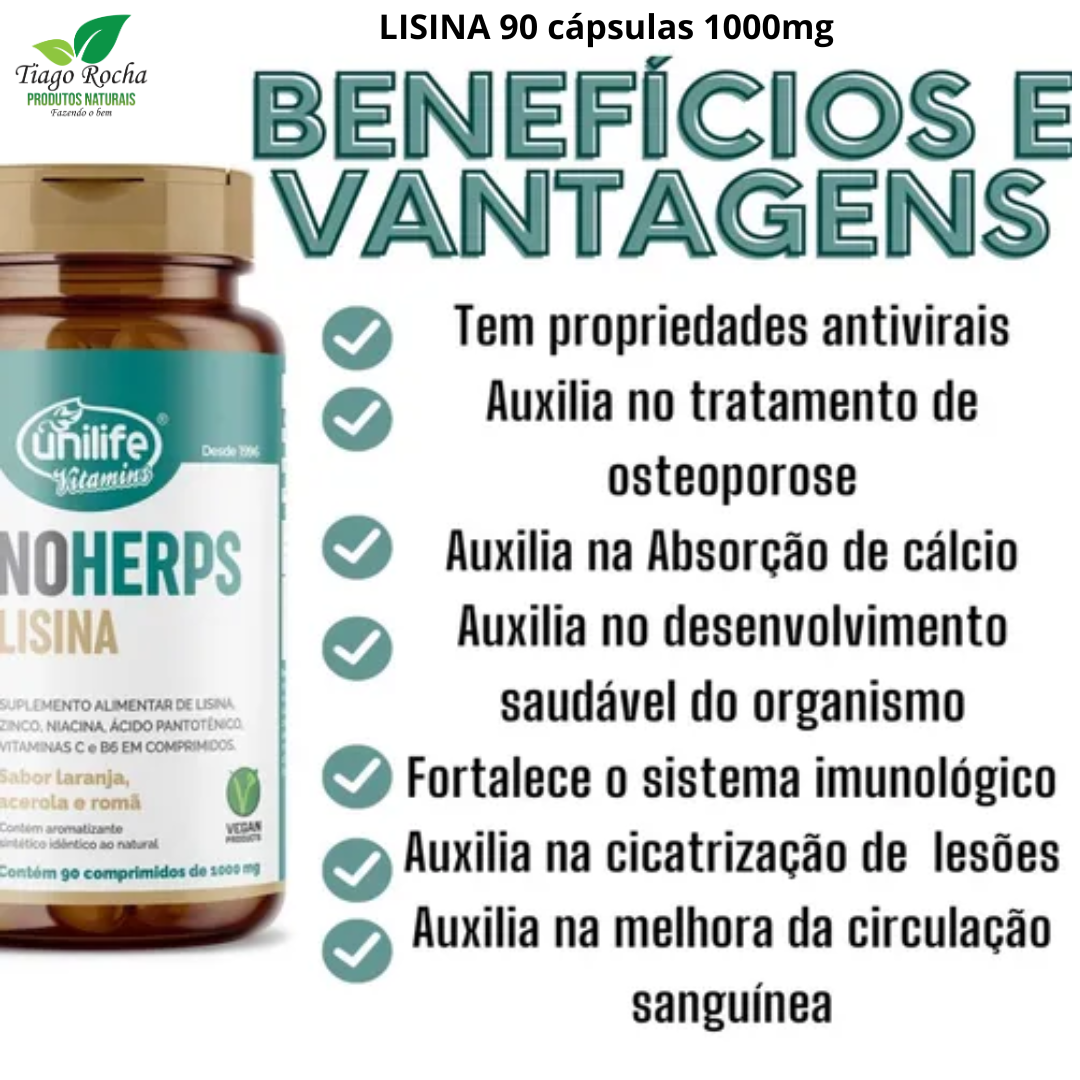 Lisina c Vitaminas 90 comprimidos 1000mg