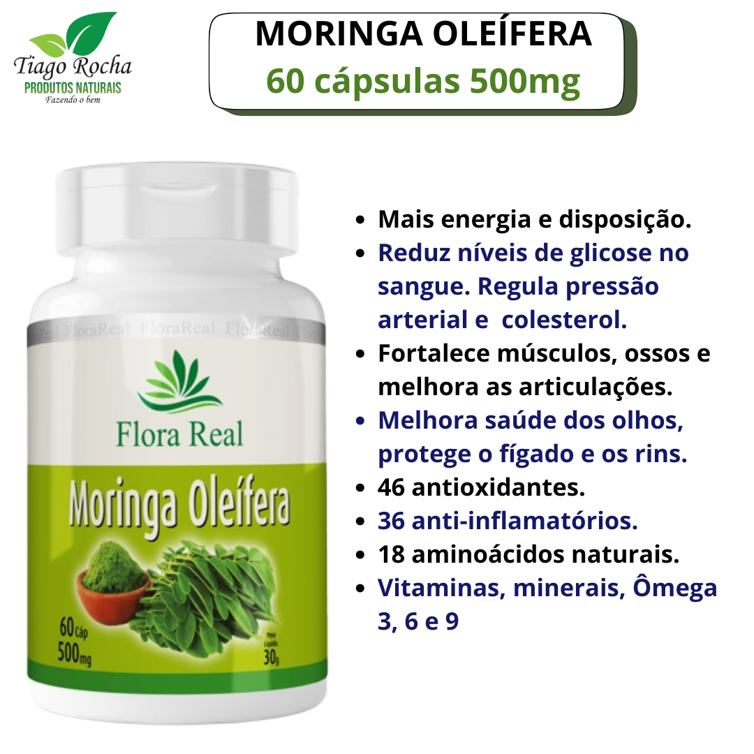 Moringa Oleifera 60 cápsulas SUPER ALIMENTO
