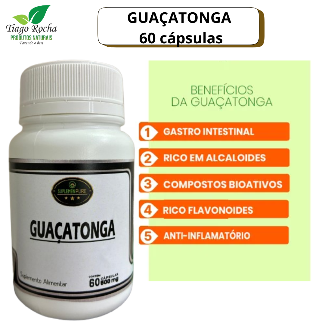 Guaçatonga problemas gástricos 60 cápsulas